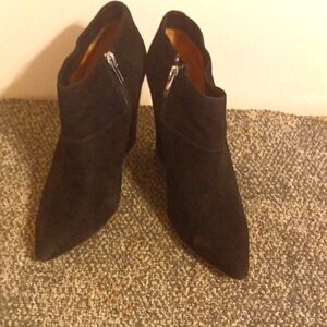Coach Oakdale Size 10 Black Suede Ankle Boots